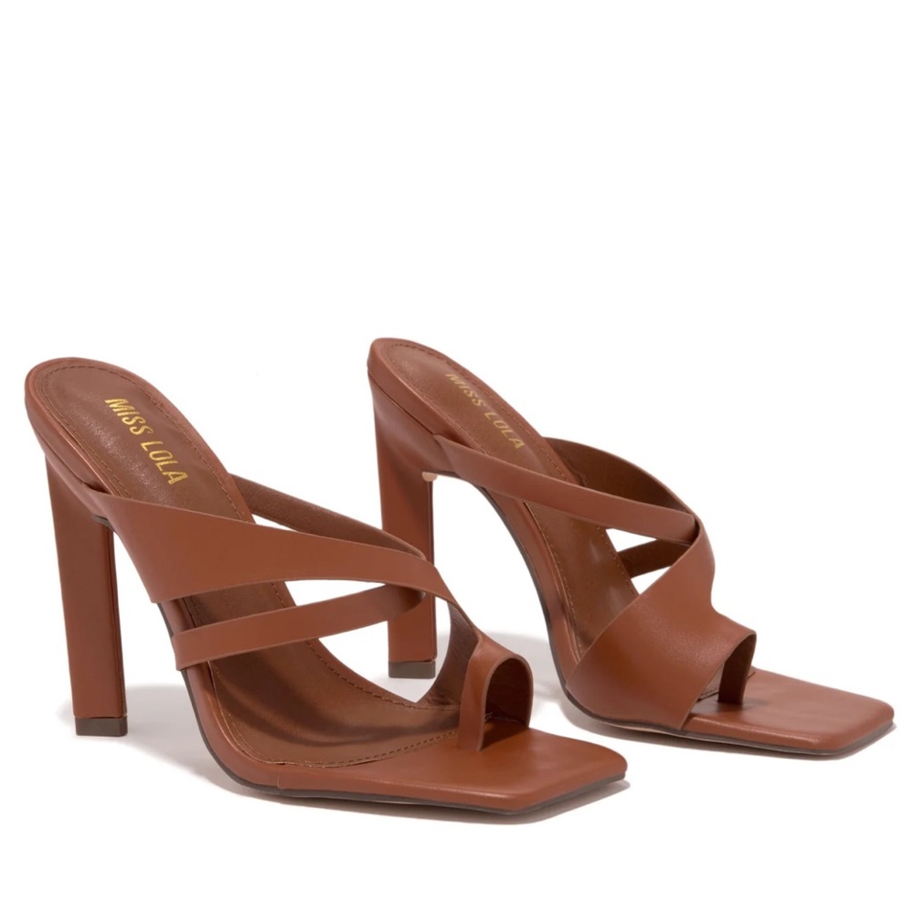 BROWN HEELS from MISS LOLA